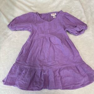 Cat & Jack XS purple dress with pockets 4-5 years